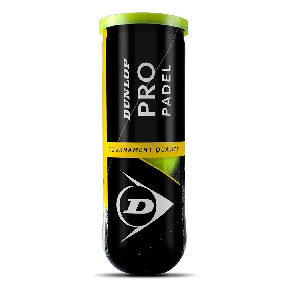Dunlop Sports Pro Padel Ball, 3-Ball can, Yellow