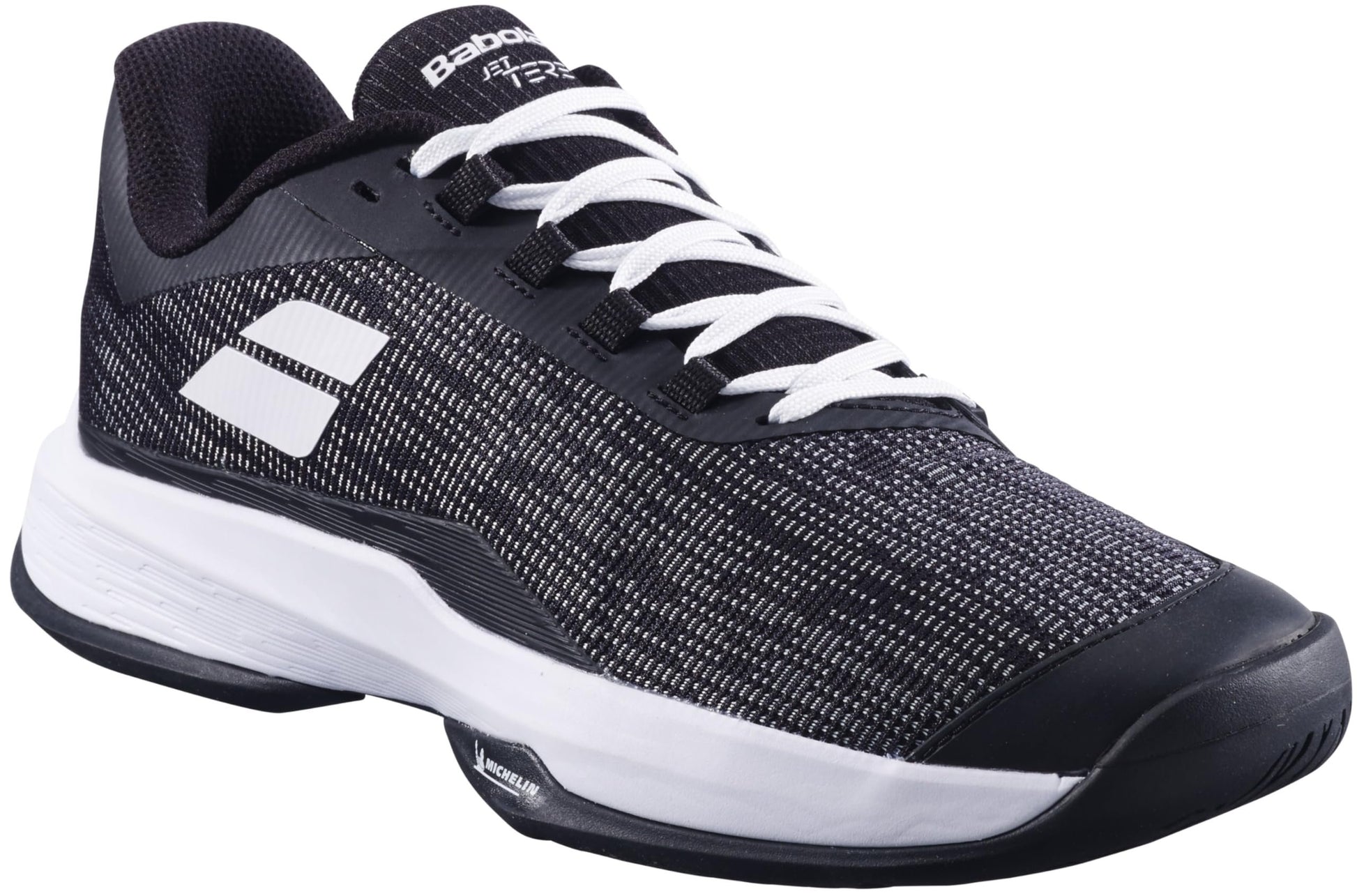 Babolat Men's Jet Tere 2 All Court Tennis Shoes, Black/White (US Men's Size 8)
