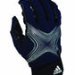 Adidas Power web 2.0 Football Receiver Gloves, Medium, Navy/Silver