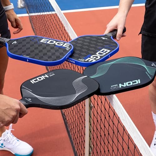 Diadem Icon Infinity Max Pickleball Paddle | Large Sweet Spot | Dual Foam Core & Carbon Fiber | Maximum Power, Control, and Spin | High Performance with Replaceable Edge Guard (Mint)