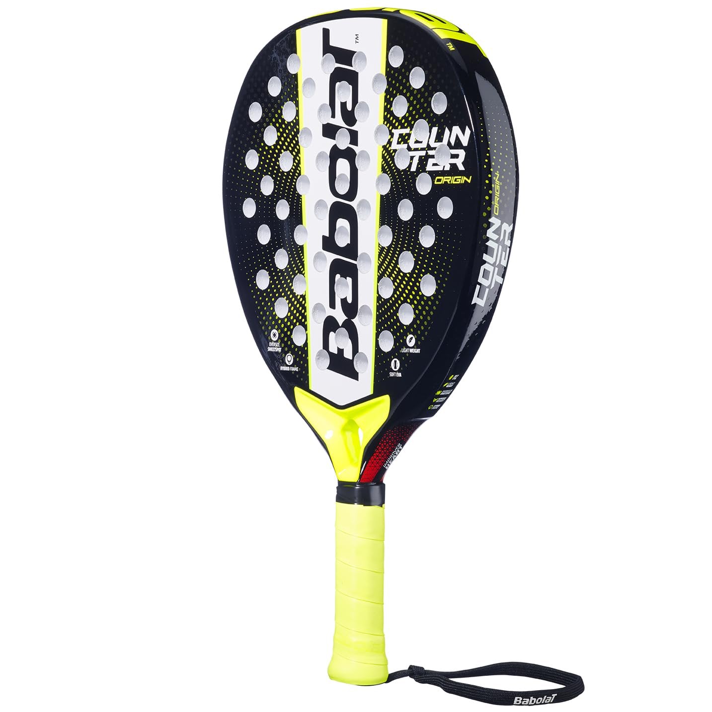 Babolat Counter Origin Padel Racket (Black/Yellow) – Aadvantage Sports