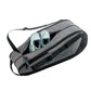 YONEX Team Racquet Bag with YKK Zippers & Multiple Storage Compartments - Durable Lightweight Tennis Bag for Up to 6 Racquets, Gray/Black