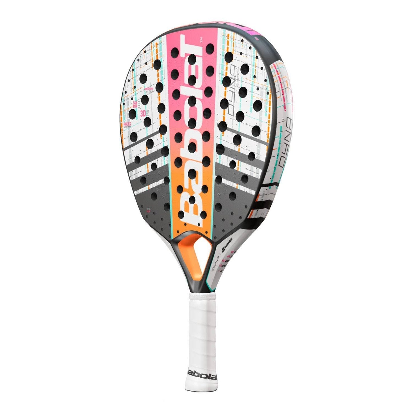 Babolat Dyna Energy Padel Racket (Pink/Orange/White)