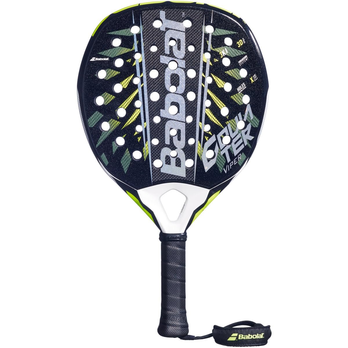 Babolat Counter Viper 2.6 Padel Racket (Black/Yellow)