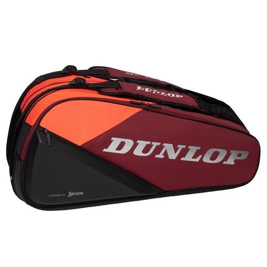 Dunlop 2024 CX Performance 12 Pack Tennis Bag, Black/Red