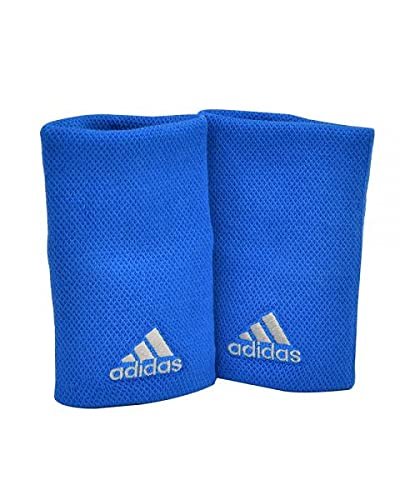 Adidas Large Tennis Wristband , Blue / Grey