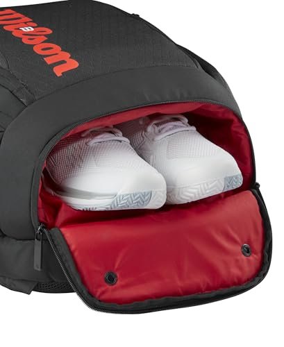 Wilson Clash V3 Super Tour Tennis Backpack - Black/Infrared