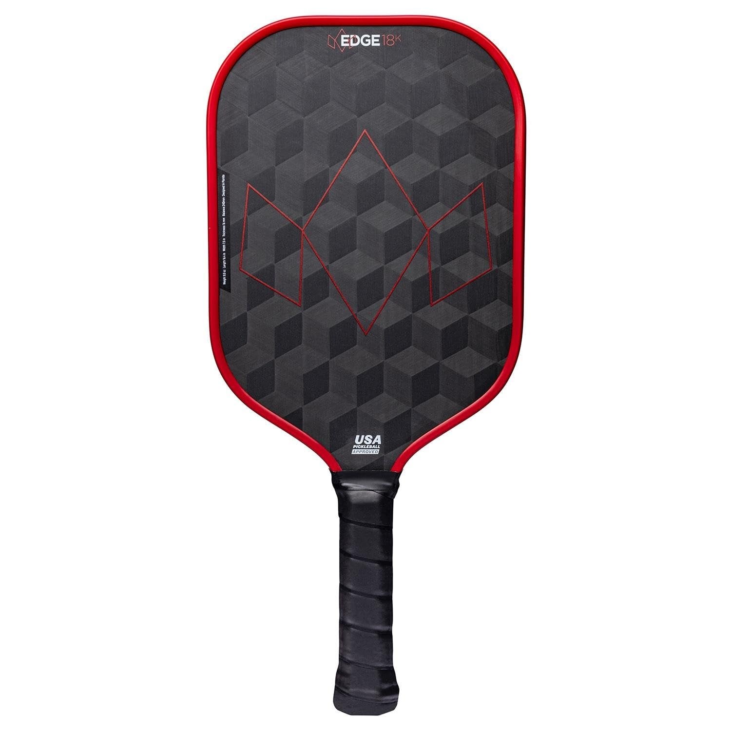Diadem Edge 18K Power Pro Thermoformed Pickleball Paddle USAPA Approved | 18K Carbon Fiber Face for Spin & Control | 16mm Control Paddle