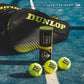 Dunlop Sports Pro Padel Ball, 3-Ball can, Yellow