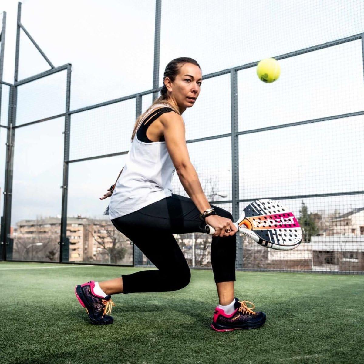 Babolat Dyna Energy Padel Racket (Pink/Orange/White)