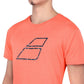 Babolat Exercise Big Flag Tee Shirt - Fluo Strike Heather