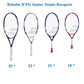 Babolat B’Fly Junior 23 Inch Tennis Racquet (White/Pink)