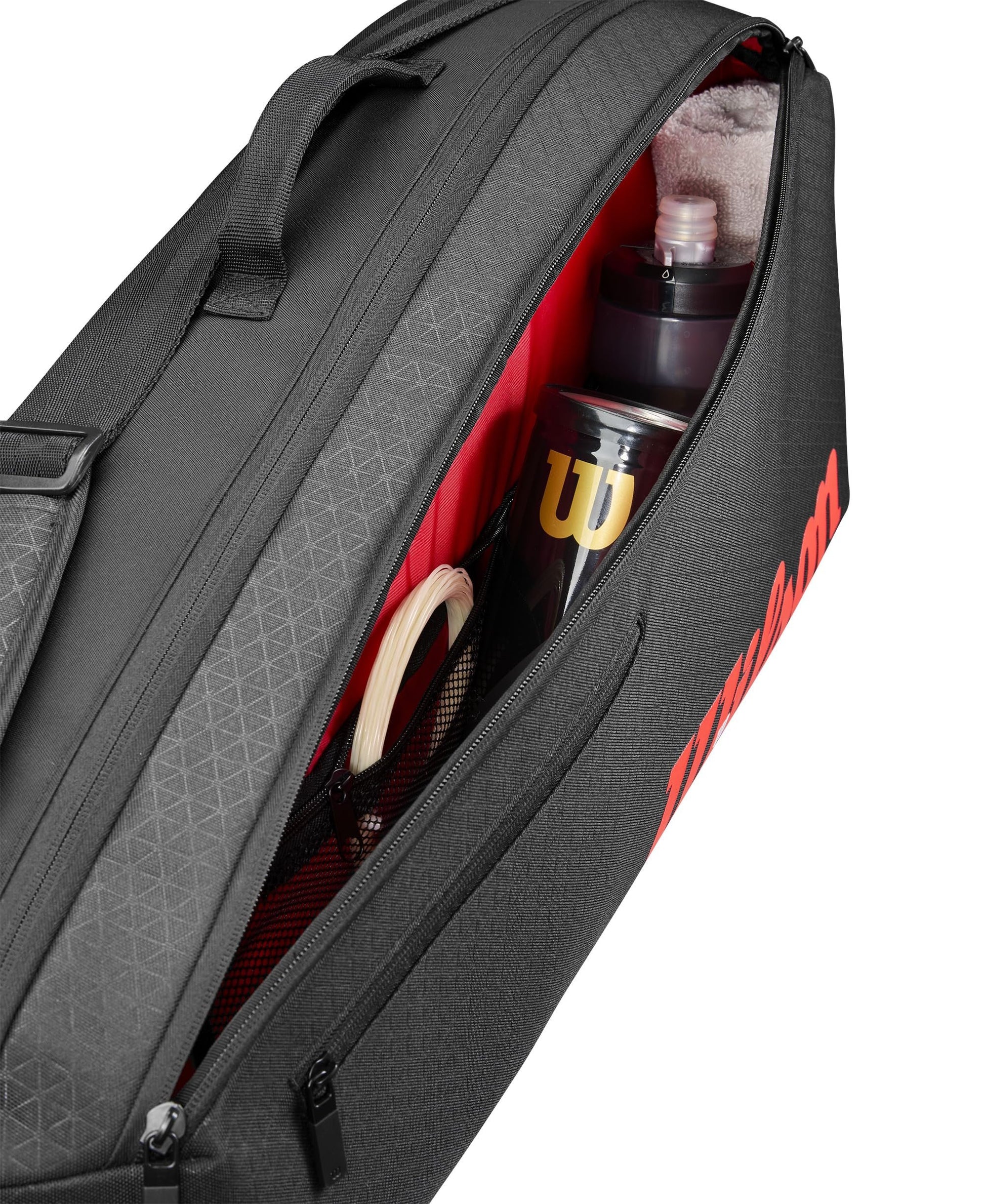 WILSON Clash V3 Super Tour 3 Racquet Racket Bag - Black/Infrared