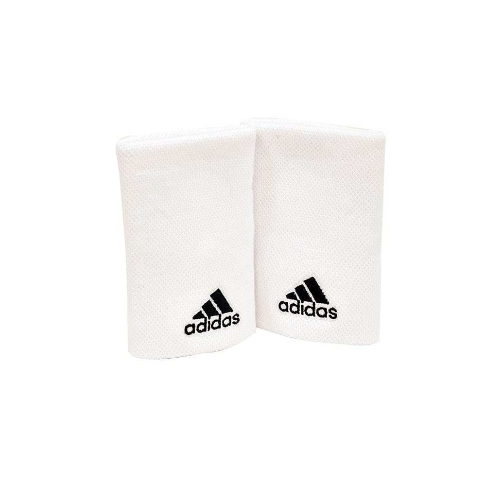 Adidas Large Tennis Wristband , White / Black