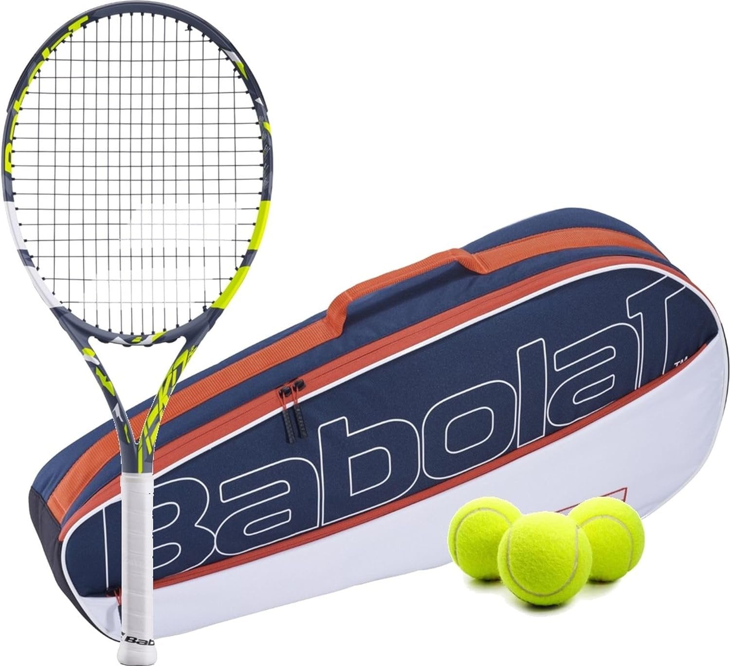 Babolat Pure Aero Junior Tennis Racquet Bundled with a Club Bag or Backpack and 3 Tennis Balls