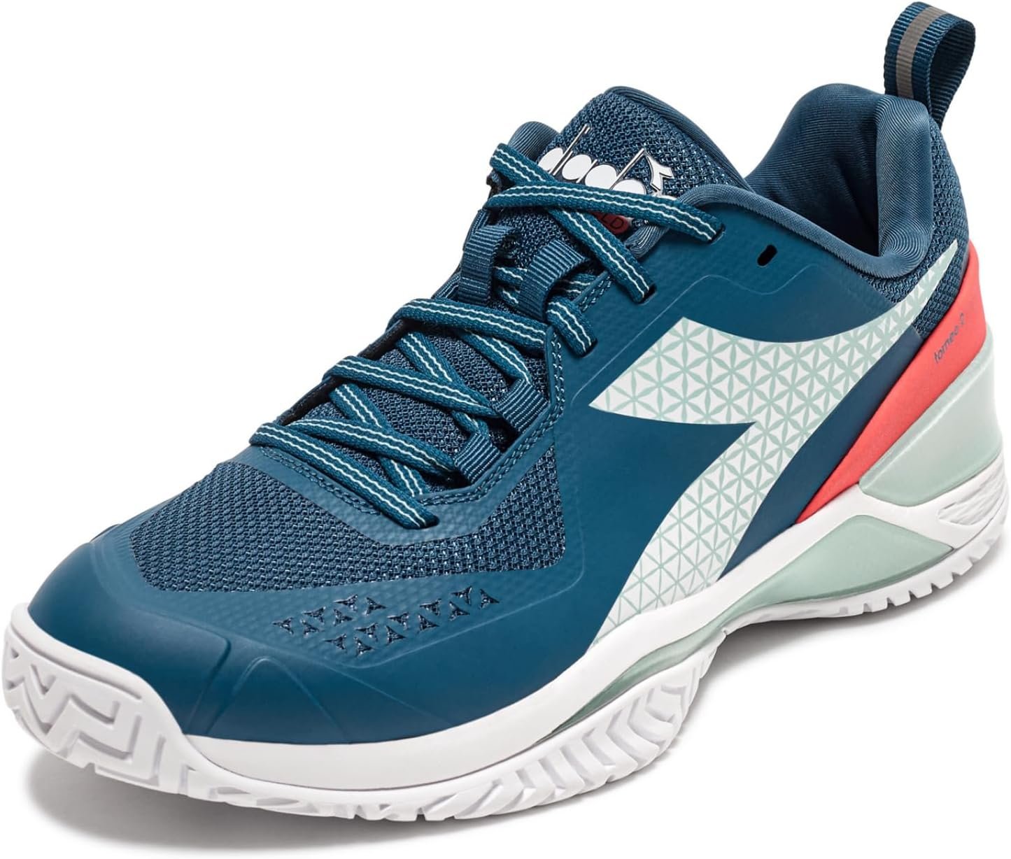 Diadora Women's Blushield Torneo 2 W Ag Tennis Shoe, Legion Blue/White/Surf Spray