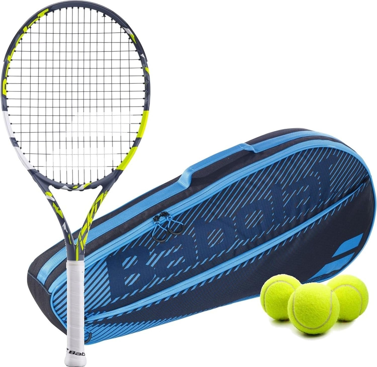 Babolat Pure Aero Junior Tennis Racquet Bundled with a Club Bag or Backpack and 3 Tennis Balls