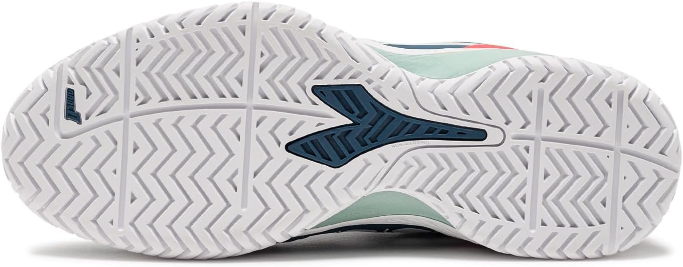 Diadora Women's Blushield Torneo 2 W Ag Tennis Shoe, Legion Blue/White/Surf Spray