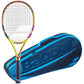 Babolat Boost Aero Rafa Strung Tennis Racquet Bundled with an RH3 Club Essential Tennis Bag in Your Choice of Color